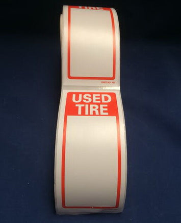 12 Pc White Tire Marker Pen Paint stick+Tire Label USED TIRE ROLL 250 Stickers