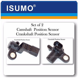 Set of 2 Camshaft / Crankshaft Position Sensor For Honda Civic 2001-2005 L4 1.7L