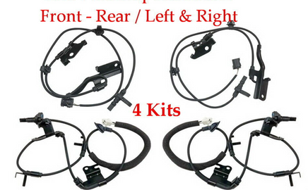 (Set 4) ABS Wheel Speed Sensor Front Rear Left & Right FIts: RAV4 2006-2013 4WD 