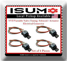 4x Engine Variable Timing Adjuster Magnet Connector Fit BMW Mini Cooper 14-19