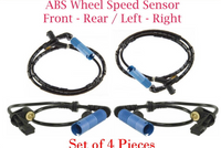 Set of 4 ABS Wheel Speed Sensor Rear Left & Right Fits: Z4 2003-2008