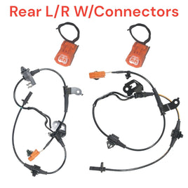 2 x ABS Speed Sensor With Connectors Rear L/R  Fits Honda Ridgeline 2006-2014