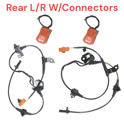 2 x ABS Speed Sensor With Connectors Rear L/R  Fits Honda Ridgeline 2006-2014