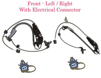 4 x Front ABS Speed Sensor Rear ABS Wire Harness & Connectors Fits Camy Avalon