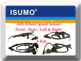4 ABS Wheel Speed Sensor  Front-Rear Left & Right Fits: Hyundai Santa Fe 01-06