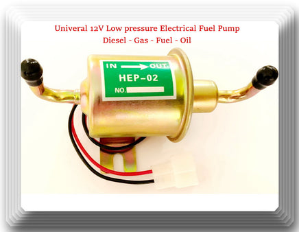 12V angle Low Pressure Electric Fuel Pump Diesel Gas U-shape for Universal Use