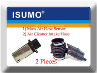2 PCs Mass Air Flow Sensor Engine Air Cleaner Intake Hose Fits: Murano - Quest