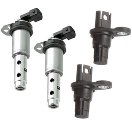 4 Pcs Camshaft Position Sensor & Variable Valve Timing Solenoid Fits BMW L6 3.0L