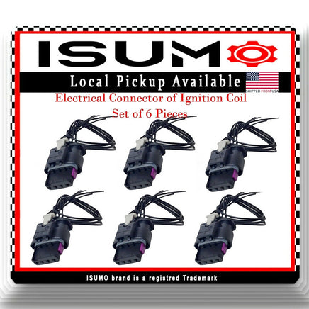 6 x Ignition Coil  Electrical Connector Fit UF830 Buick Cadillac Chevrolet GMC