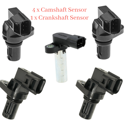 5 Pcs  Camshaft / Crankshaft  Position Sensor Fits Subaru Legacy Outback Tribeca