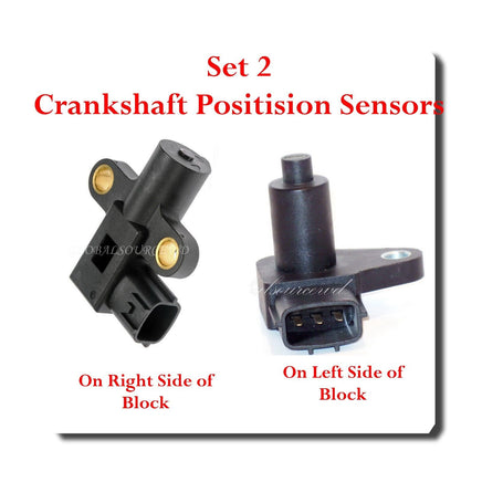 2 Crankshaft Position Sensor Left & Right Fits: Nissan Maxima & Infinit I30 