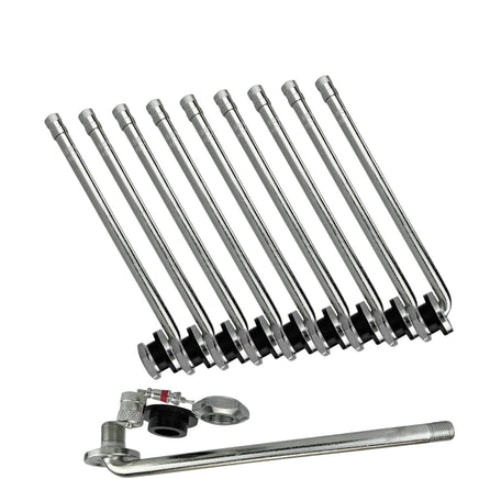 10 x TR510 Tubeless Truck Tire Valve Stems older 22.5" and 24.5" Aluminum Wheels