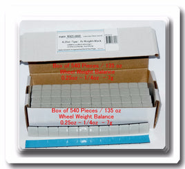 1152 pc  0.25 1/4oz stick on wheel weight balance 90 strips total of 288 ounces