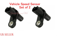 2 Pcs Transmission Input/Output Speed Sensor W/ Connector Fits:Toyota Highlander