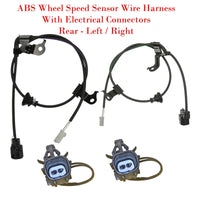 2 x ABS Wheel Speed Sensor Wire Harness & Connectors Rear L/R Fits Prius C Yaris