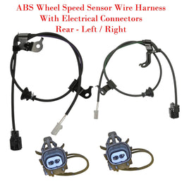 2 x ABS Wheel Speed Sensor Wire Harness & Connectors Rear L/R Fits Prius C Yaris