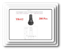 LOT200 TR412 Tire Valve Stems Snap-In Rim Hole Dia. Inch 0.453 Length 7/8"=22MM