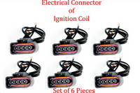 Set 6 x Connector of Ignition Coil UF635 Fits: Q7 Atlas CC Passat Touareg 3.6L