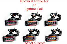 Set 6 x Connector of Ignition Coil UF635 Fits: Q7 Atlas CC Passat Touareg 3.6L