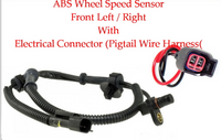 1 Kit ABS Wheel Speed Sensor W/ Connector Front L/R Fits: RAM1500 2006-2008 4WD