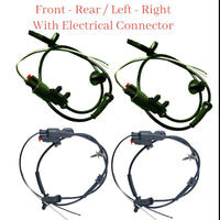 4x ABS Wheel Speed Sensor & Connectors Front Rear L/R For Tesla 3 , Tesla Y