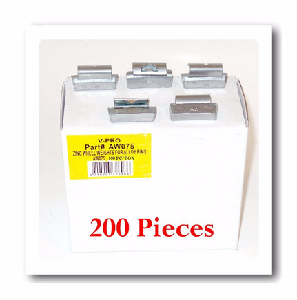 200 x  Pcs CLIP-ON Wheel Weight Balance 0.75oz 3/4 oz AW075oz  Lead Free