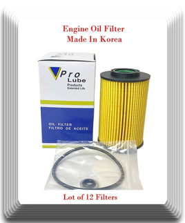 Lot 12 x Made In Korea OE Spec, Engine Oil Filter Fits Hyundai Kia 2007-2017