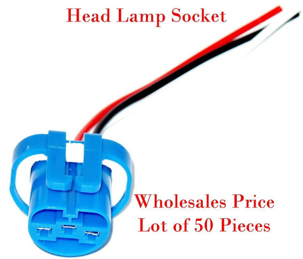 Wholesales Price Lot 50 PCS Head Light Socket Pigtail Connector 1984-2022