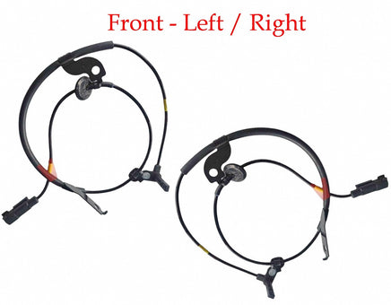 2 x ABS Wheel Speed Sensor + Connectors Front L/R Fits Eclipse Cross Outlander