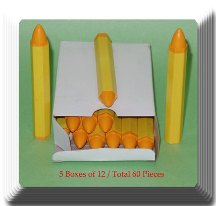 5 Boxes of 12  Total 60 Pieces Yellow Tires Marker Pen Paint-stick - TireTool