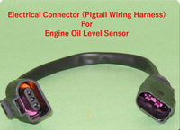 2 heads Electrical Connector of Oil Level Sensor Fits: Audi VW Volkswagen