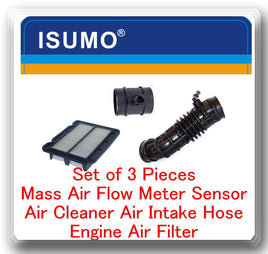 3 Pc Mass Air Flow Sensor, Air Intake Hose & Air Filter For AVEO AVEO5 G3  WAVE