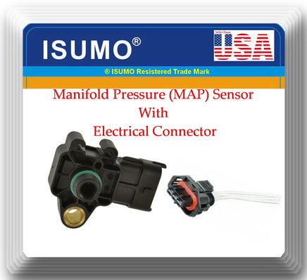Manifold Pressure (MAP) Sensor W/Connector  Fits:GM Saab Isuzu 2008-2018
