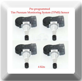 4 Kits SE10004 Tire Pressure Monitoring System (TPMS) Sensor 433Mhz