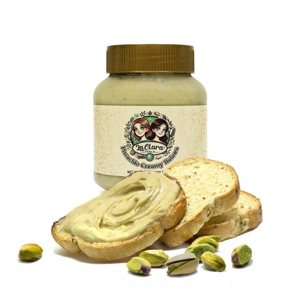 Smooth Cream of Halva ( HALWA ) with Pistachio chunks Spread 26.4 Ounce (750g)