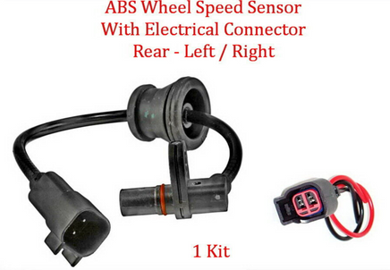 ABS Wheel Speed Sensor W/Connector Rear L/R Fits Equinox Terrain 2010-2015