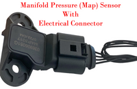 MAP Sensor, Turbocharger Boost Sensor W/Connector Fits Audi Volkswagen 2005-2019