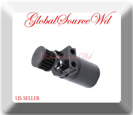 Cylinder Aluminum Engine Oil Catch Reservoir Breather Tank Can w/ Filter Black