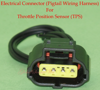 Throttle Position Sensor W/4 Wires Connector TH135 Fits:Ford Mazda Suzuki Toyota