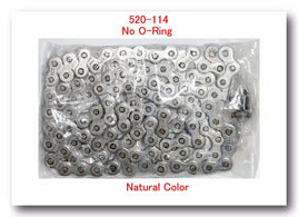 Non O-Ring Drive Chain Natural Color Pitch 520 x114  Links ATV Motorcycle 