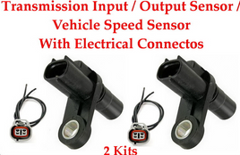 2 Pcs Transmission Input/Output Speed Sensor W/ Connector Fits:Toyota Highlander