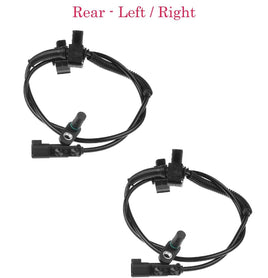 2 x ABS Wheel Speed Sensor Rear L/R Fits Chevrolet GMC 2014-2019