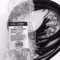 10 Pack 31" EPDM Rubber Tie Down Cord Galvanized Hooks Bungee Strap Rope Elastic