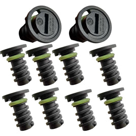 10 Pieces Plastic Oil Drain Plug With O-Ring Fits Mercedes Benz 2014-2024