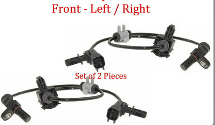 2 x ABS Wheel Speed Sensor W/Connector Front L/R Fits: Chevrolet GMC 2011-2020