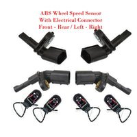 4 ABS Wheel Speed Sensor W/Connector Front/Rear L/R Fits Audi VW 2004-2022