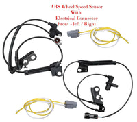 2 x ABS Wheel Speed Sensor + Connector Front Left/Right Fits Scion tC 2005-2010