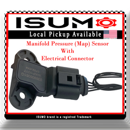 MAP Manifold Pressure Sensor W/Connector Fits VW Beetle Jetta Rabbit 5Cyl 2.5L