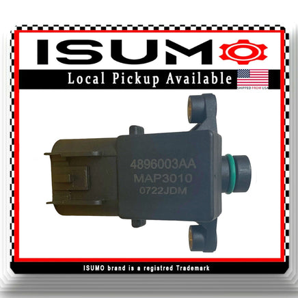 4896003A Manifold Pressure MAP Sensor W/Connector Fits Dodge Chrysler 2003-2010