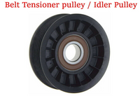 4 Pcs: Belt Tensioner Assy & 3 Belt Idler Pulley Fits: Equinox Torrent 2006-2009